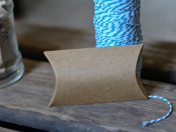 Kraft Brown Mini Pillow Boxes Favor Boxes Pkg Of 25 Etsy