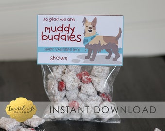 Valentine Printable so Glad We Are MUDDY BUDDIES | Etsy