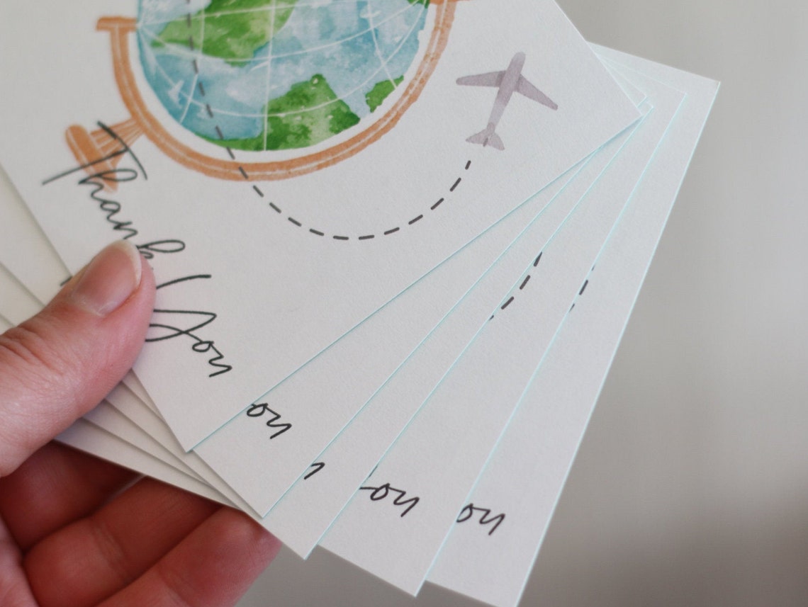Flight Attendant Thank You Card Flight Attendant Gift Etsy Denmark