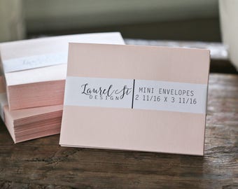 Blush Mini Envelopes ~ Mini Envelope ~  Size 2 11/16" x 3 11/16"" ~ qty 25
