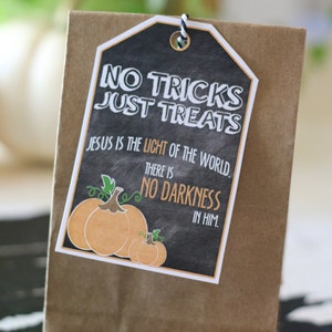Fall Printable - No Tricks Just Treats - Treat Bag Topper - Etsy