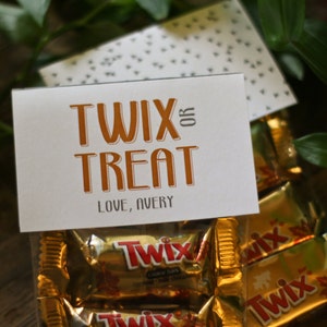 Fall Printable - TWIX or TREAT-  Treat Bag Topper - Personalized