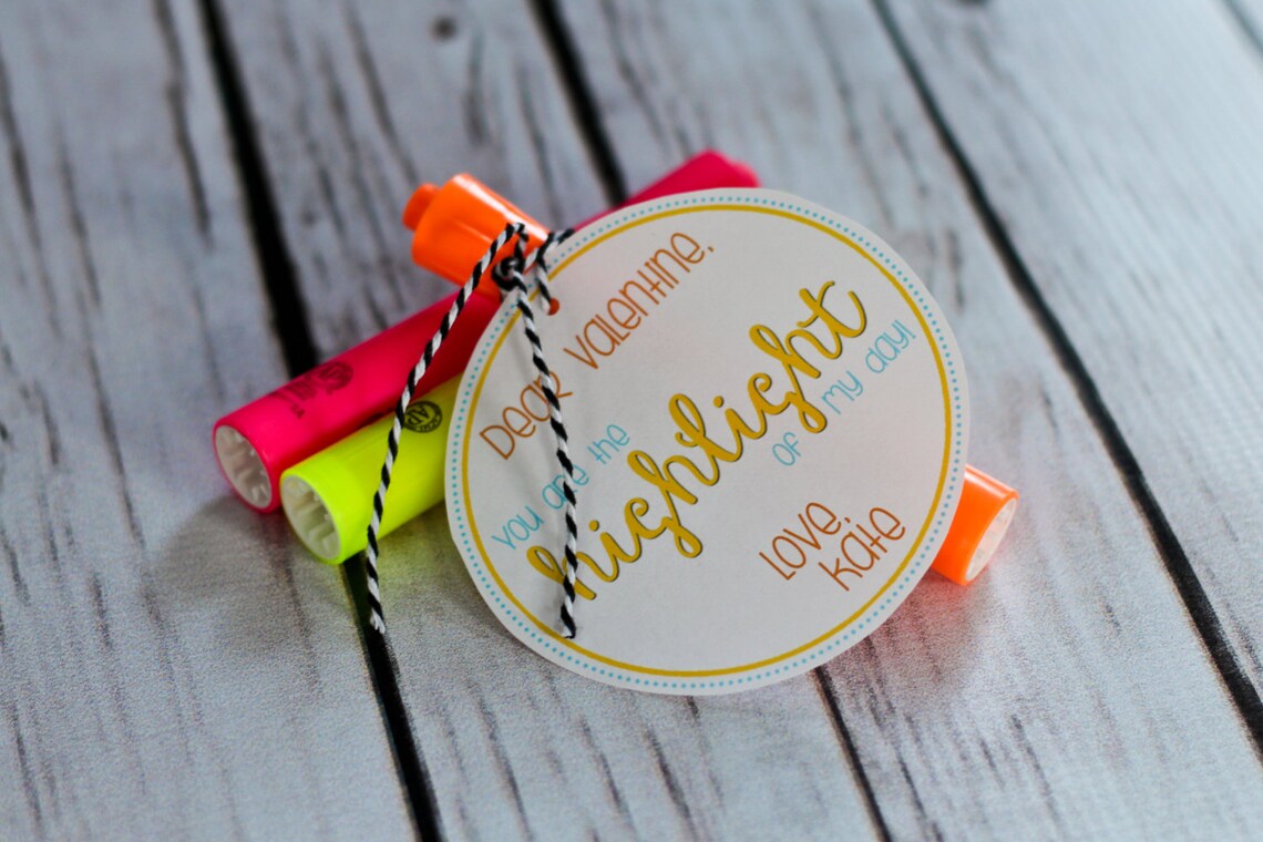 Valentine Printable - You Are the HIGHLIGHT of My Day! - Instant ...