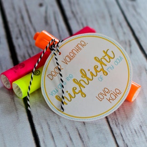 Valentine-Printable - sind Sie das HIGHLIGHT des Tages! -PERSONALISIERTE