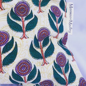 Hand Block Printed Pillow Covers, 18X18 inches, Handmade, Decorative Pillow Cover