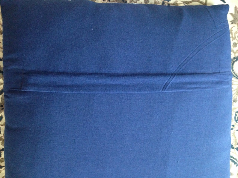 Indigo, Block Print, Kantha on 100% Cotton Pillow/ Cushion Covers image 3