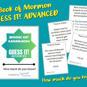 Book of Mormon Guess It! Advanced Game