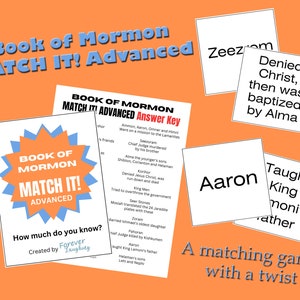 Book of Mormon MATCH IT! ADVANCED Game
