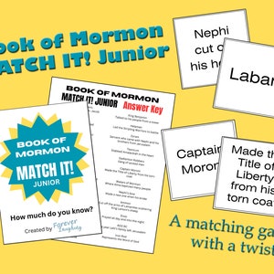 Book of Mormon MATCH IT! JUNIOR Game