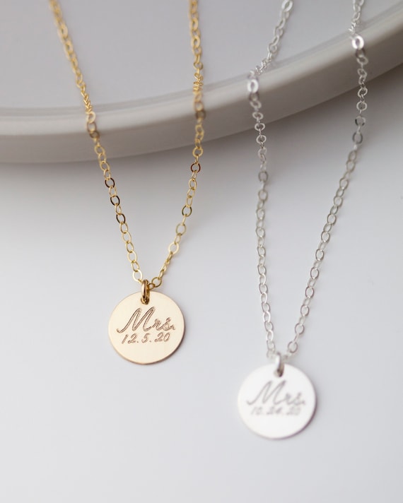 Wedding date necklace Clearance