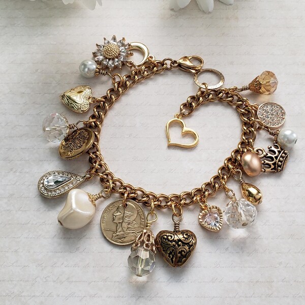 Old style charm bracelets clearance