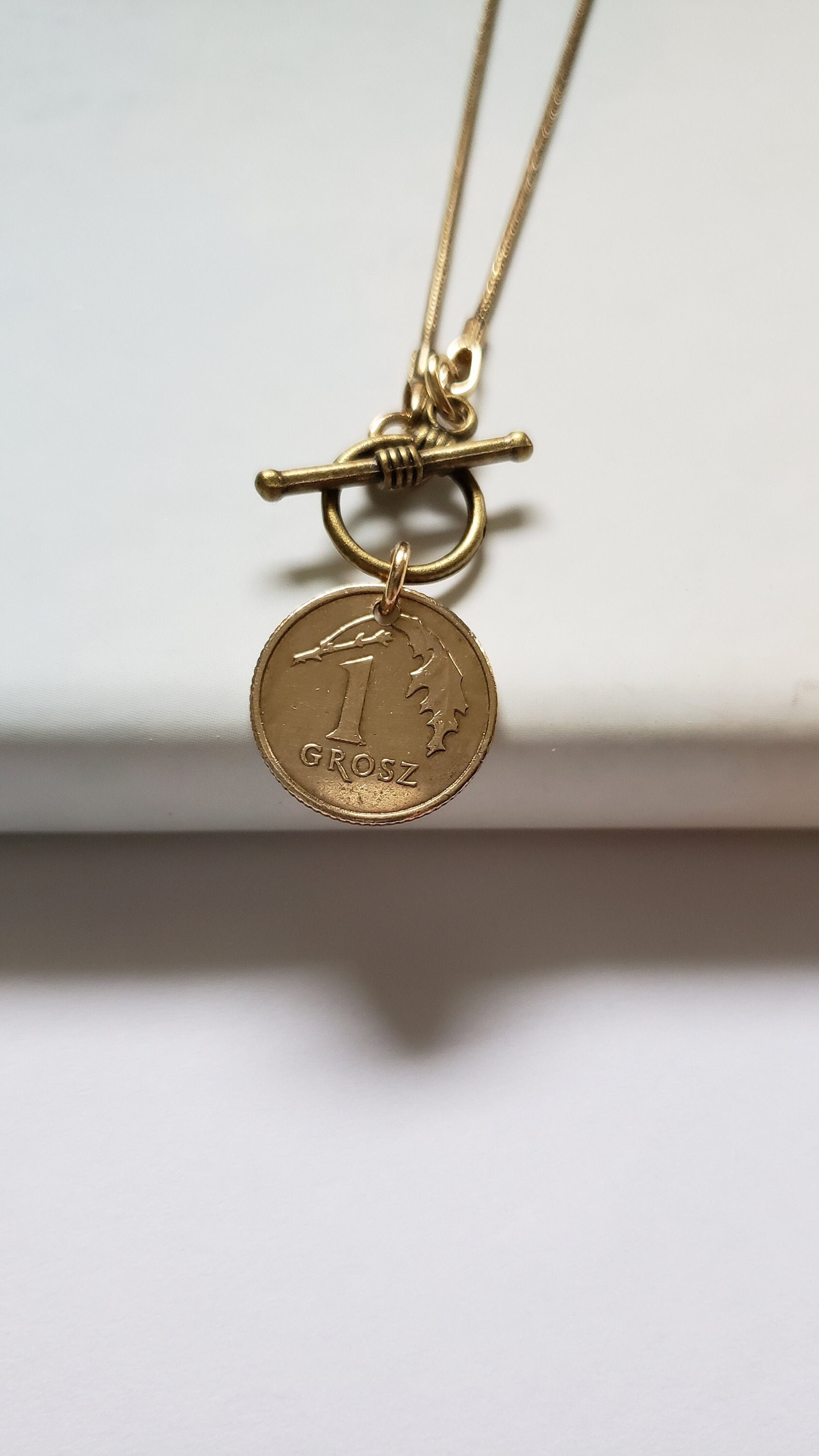 Answer Toggle Front Coin Necklace