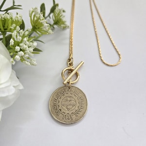 Filipino coin necklace, authentic coin necklace, Filipino gift for her, birthday gift for girlfriend, coin from the Philippines
