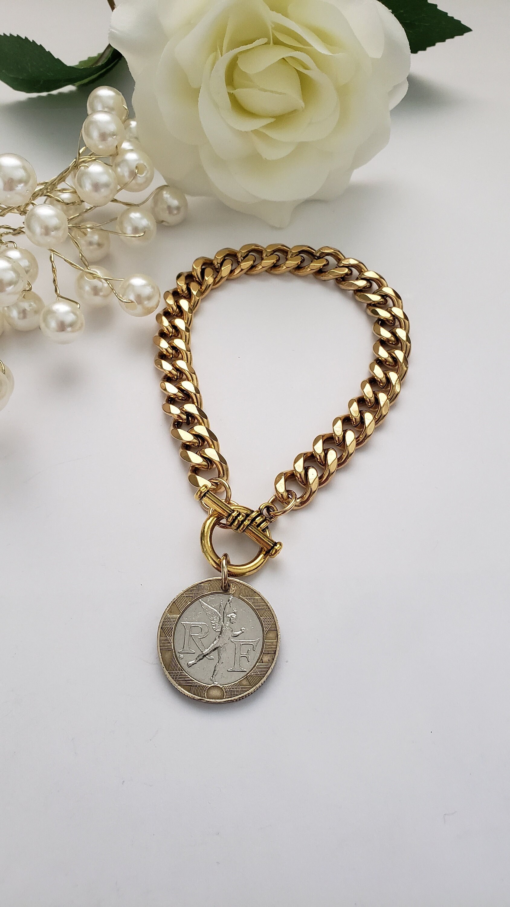 Vintage Chanel Chunky Bracelet - Etsy