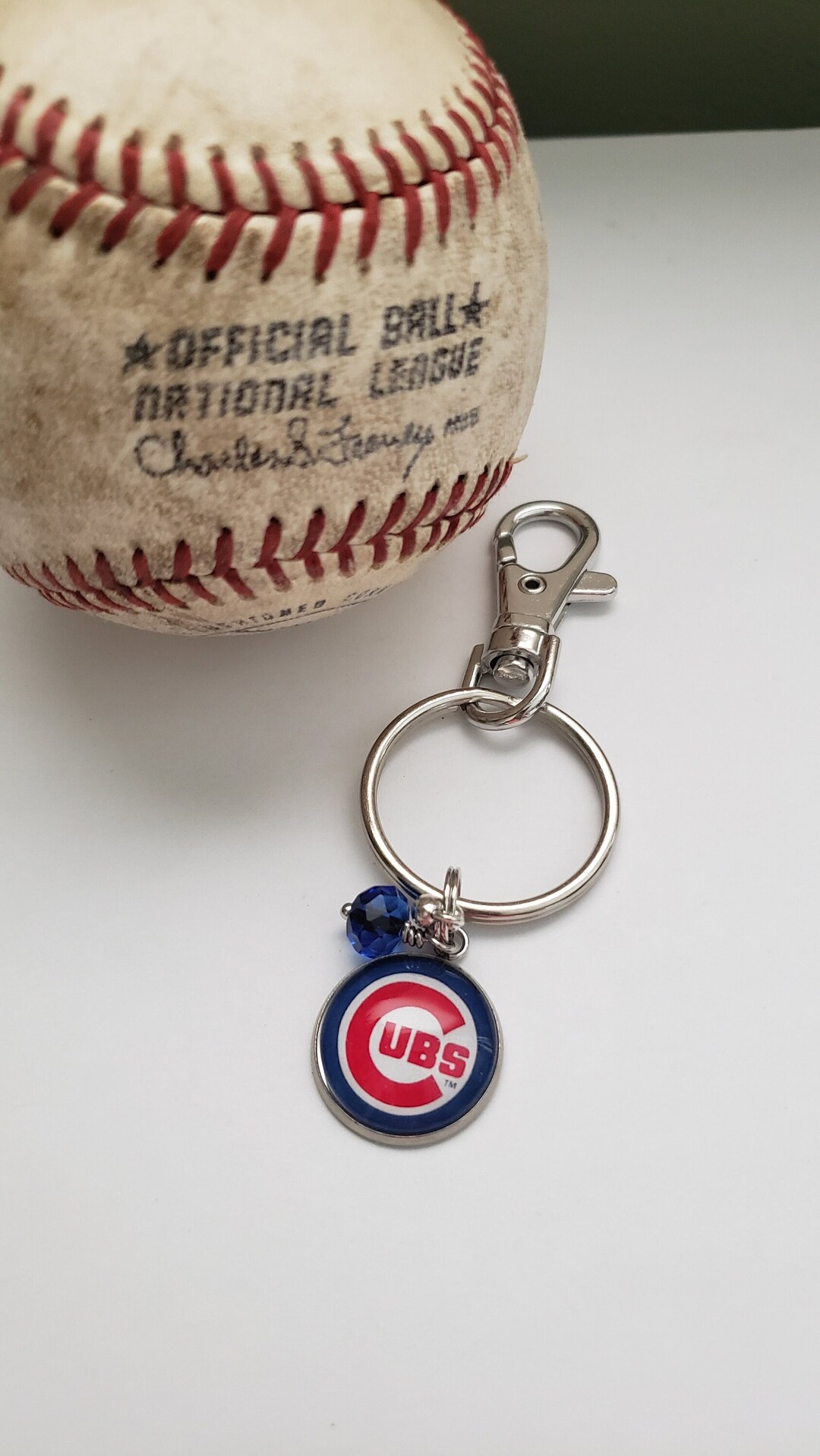 Chicago Cubs Keychain, Baseball Keychain, Birthday Gift for Baseball