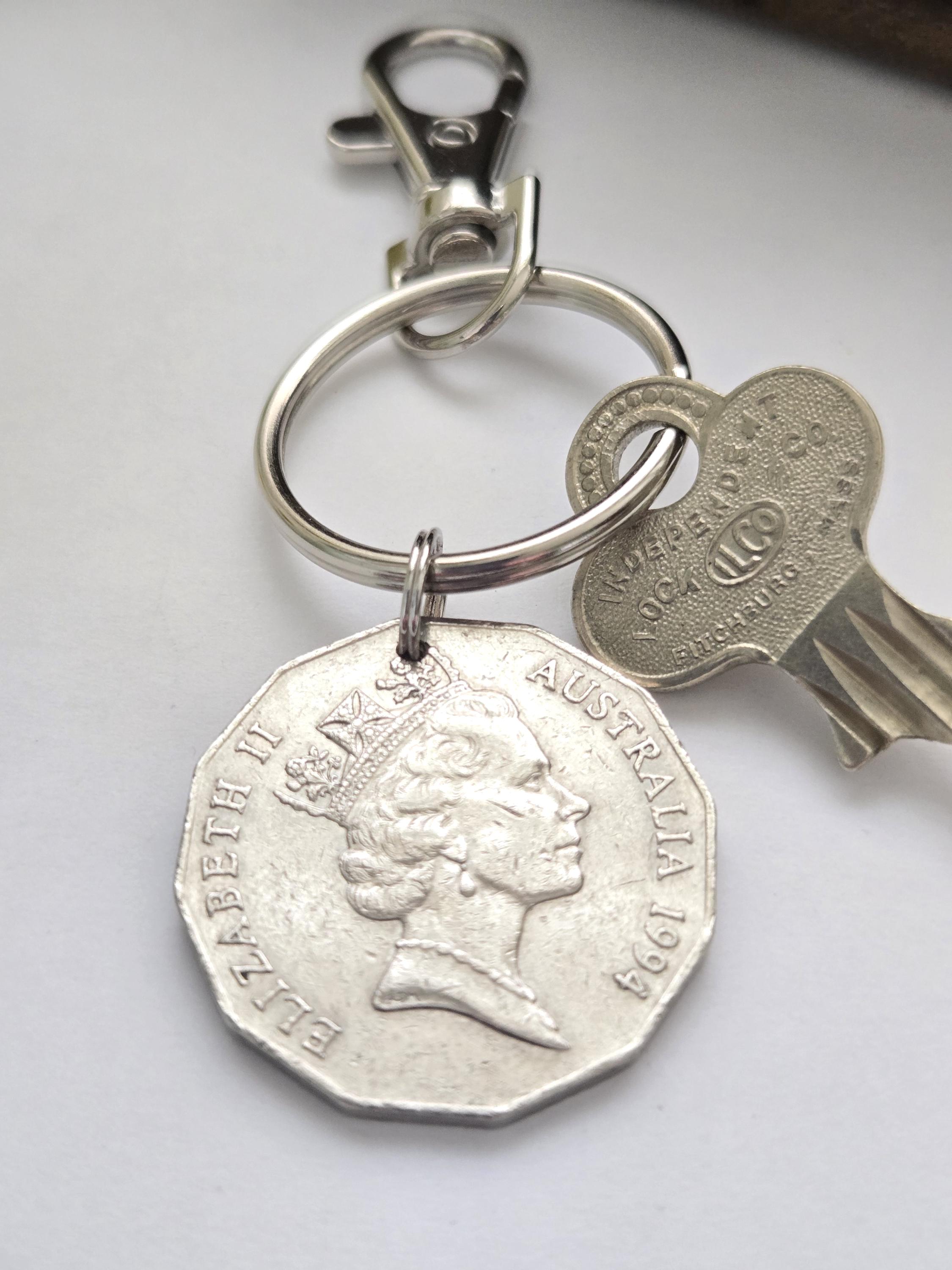 Australian Coin Keychain, Australian Keychain, Coin Keyring, Aussie ...