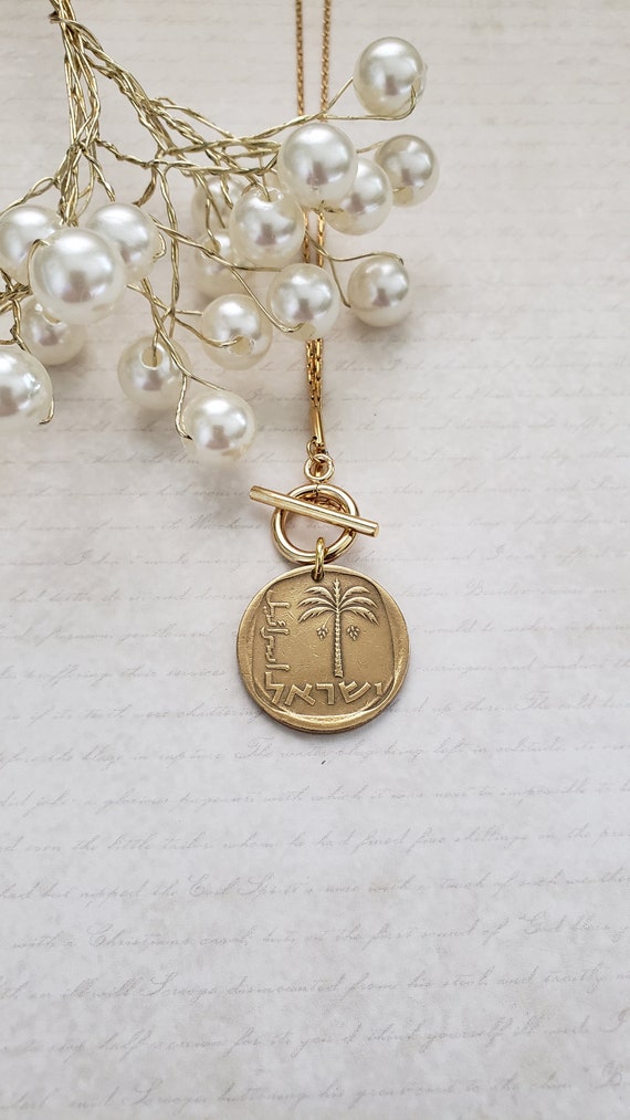 Israeli coin best sale jewelry