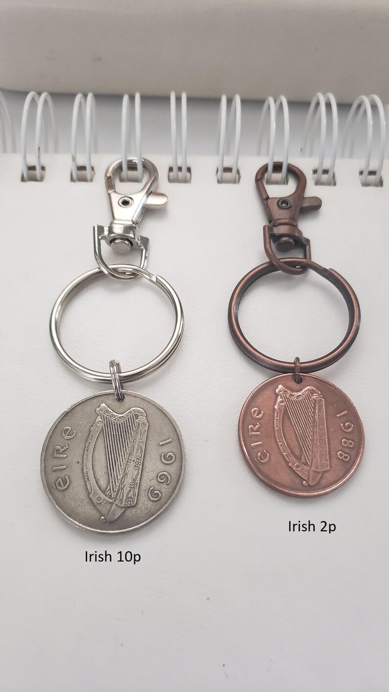 Sirish Keychains Irish Coin Keychain, Celtic Keychain, Purse Accessory, Zipper Pull ...