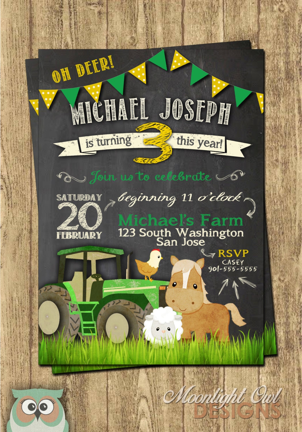 john-deere-inspired-tractor-birthday-invitations-etsy for Free Printable John Deere Birthday Invitations John Deere Inspired Tractor Birthday Invitations - Etsy for Free Printable John Deere Birthday Invitations