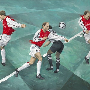The Architect of Space – Painting of Dennis Bergkamp&#39;s goal against Newcastle