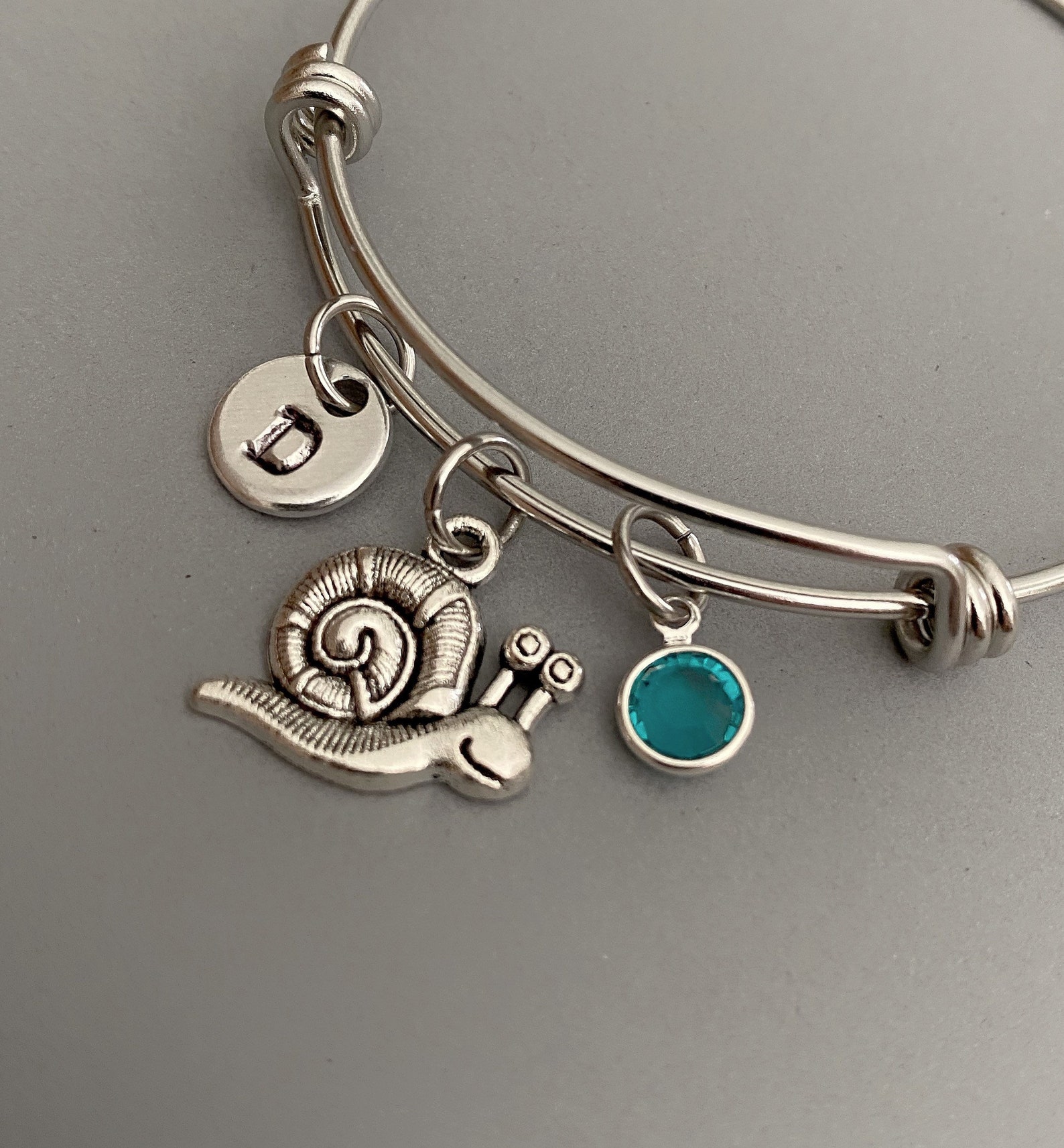 Snail BangleSnail BraceletVacation JewelryPersonalized Etsy