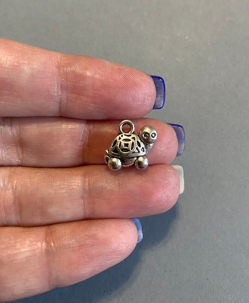Turtle Necklace-Initial Necklace-Personalized Jewelry