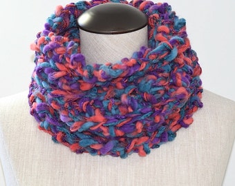 Unicorn - This whimsical colorful cozy snood will keep you warm this winter season. One size fits all..