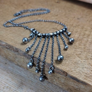 Silver balls necklace, Sterling silver balls pendant on a chain, Balls necklace, Gift for women, Floating balls Cyber Sale 2023