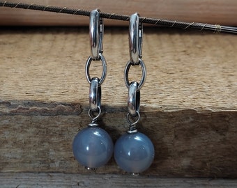 Earrings - oxidized sterling silver and  agate, Handmade jewelry , Oxidized silver, Beaded earrings, 20% discount Cyber Sale 2023