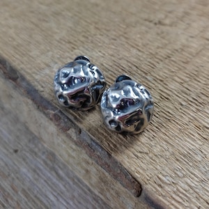 Earrings - oxidized sterling silver, Handmade jewelry