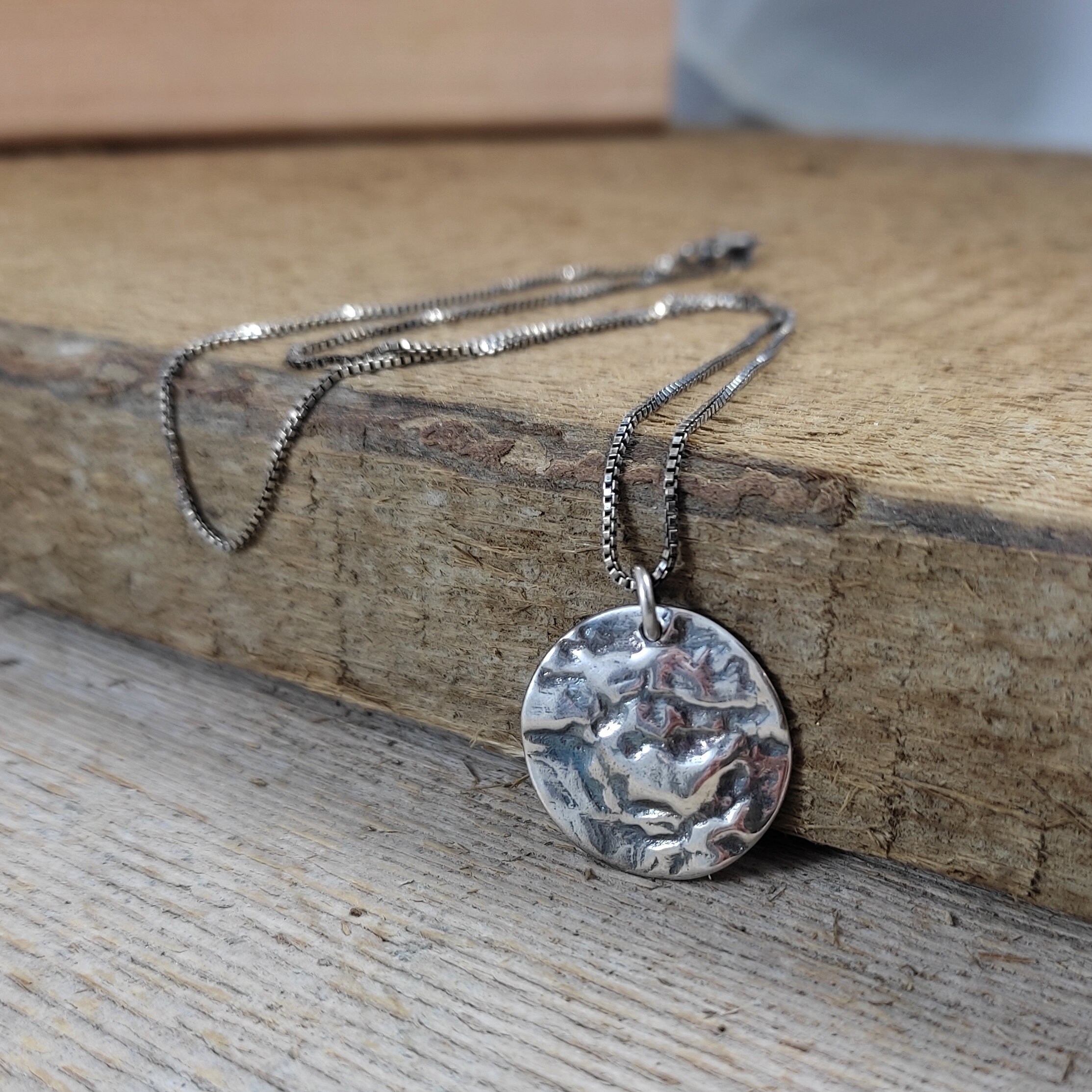 Ricx Necklace With a Coin Pendant, Sterling Silver 925, Chain With a Coin  Pendant, Finished Chain, Coin Pendan - Etsy