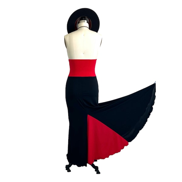 Red Flamenco Skirt Etsy