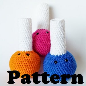 PATTERN Amigurumi Crochet Volumetric Flask- Soft Science Toy