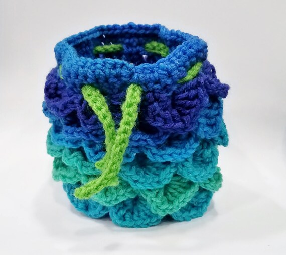 crochet dragon egg bag