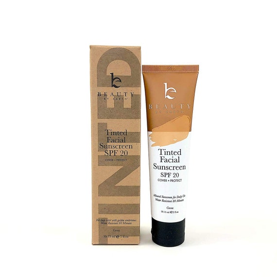 Tinted Sunscreen for Face SPF 20 With Natural & Organic | Etsy