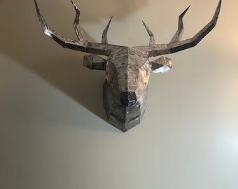 Deerヘッド Z Gallerie Ceramic Deer Head in White - AptDeco