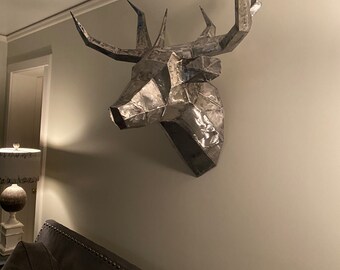 Deerヘッド Z Gallerie Ceramic Deer Head in White - AptDeco