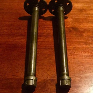 Industrial Floating Shelve Brackets, Iron Shelf brackets, Rustic Bathroom or Kitchen Shelves Brackets, Modern shelf brackets