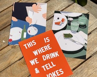 Gourmand Series: Postcard Set of 3  (5”x7”)