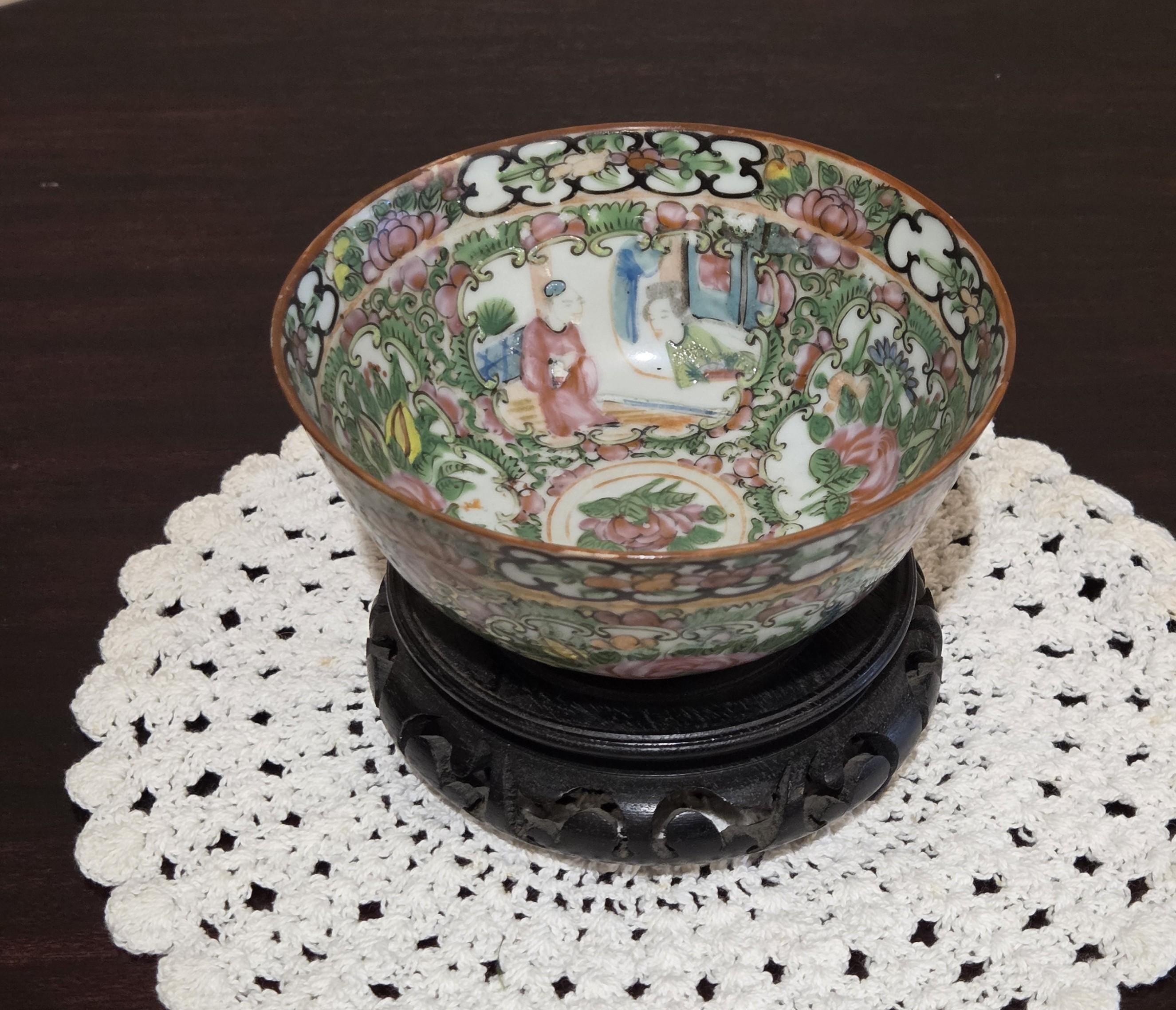Vintage Chinese Porcelain Bowl - Etsy