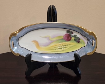Hand-Painted Noritake Porcelain Vegetable Serving Dishes Set of Six