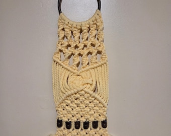Macrame Wall Decor Vintage 1970's