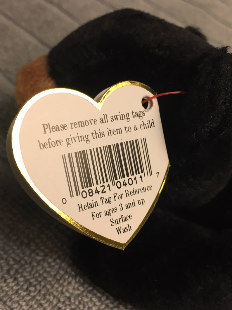 TY Beanie Baby Blackie with Multiple Tag Errors Retired Etsy