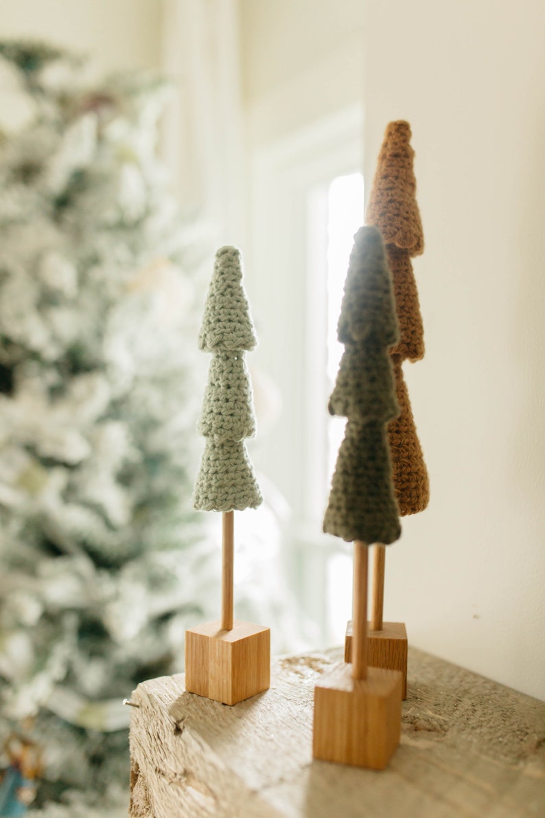 3 Mini-Weihnachtsbäume Set Hygge Weihnachten Herzstück | Etsy