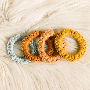 Crochet Scrunchie Pattern, Hair Accessory | Craft Show | Spring Crochet | Gift | Modern | Cotton Yarn image 2