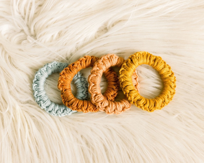 Crochet Scrunchie Pattern, Hair Accessory | Craft Show | Spring Crochet | Gift | Modern | Cotton Yarn image 2