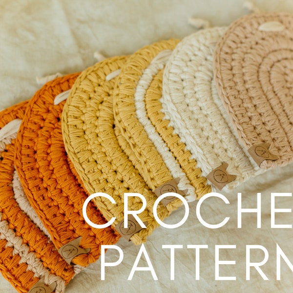 Crochet Trivet Pattern, Pot Holder, Hot Pad Crochet Gift