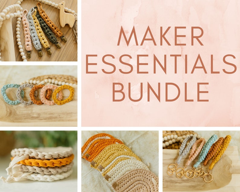 Crochet Pattern Bundle | Maker Essentials, Easy Crochet Trivet Pattern ...