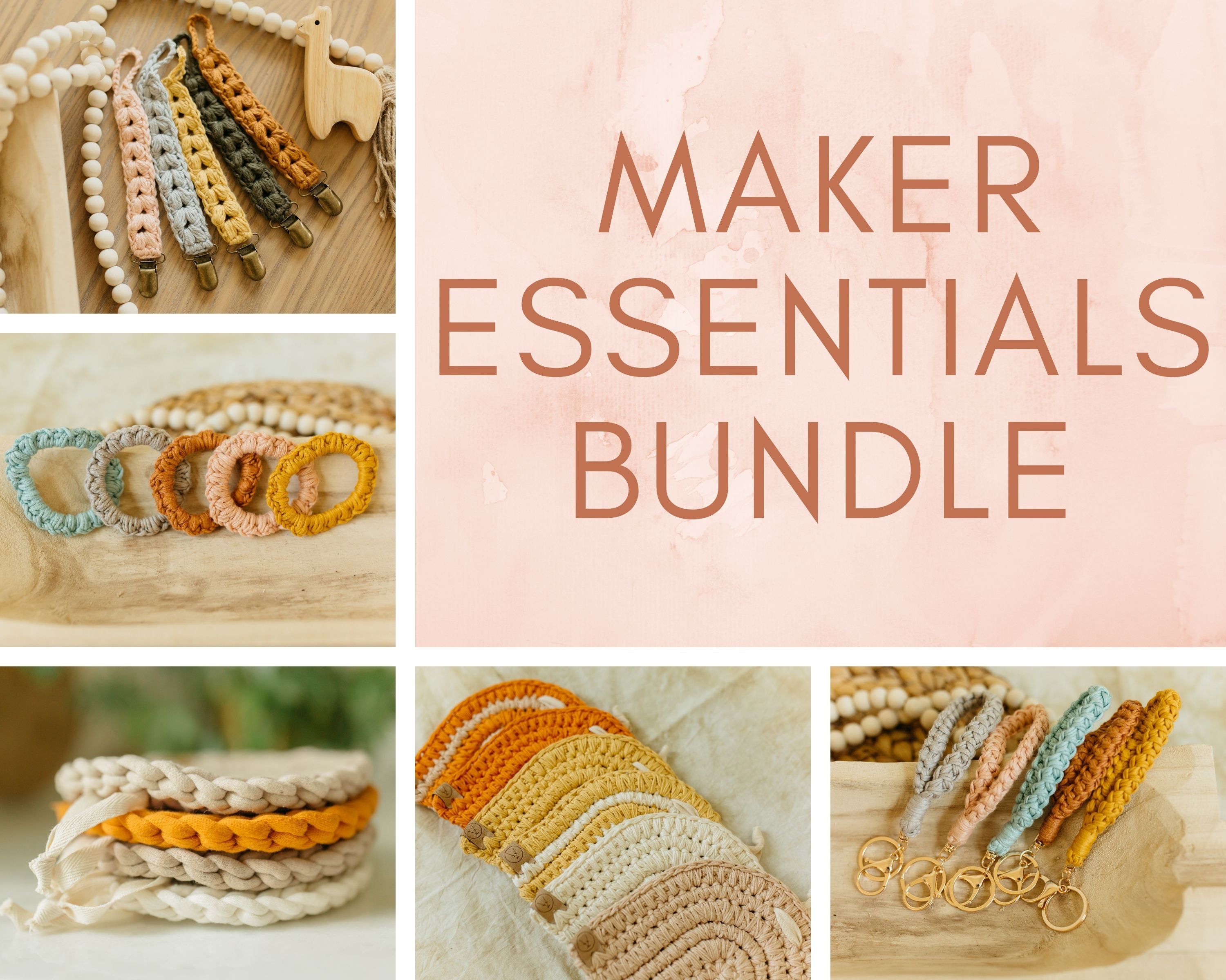CROCHET PATTERN BUNDLE Maker Essentials Easy Crochet Trivet Etsy
