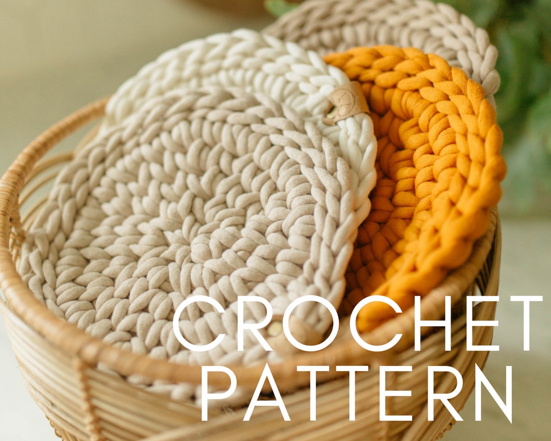 Handmade Crochet Large Pot Holders Trivets Hot Pad For Table